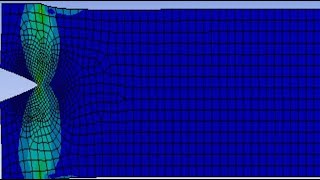 edge crack with premeshed crack fracture using ansys workbench [upl. by Lecia]