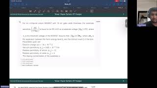 Week 10 MOSFET2  NPTEL NOC24 EE143  Semiconductor Devices and Circuits [upl. by Wilmott]