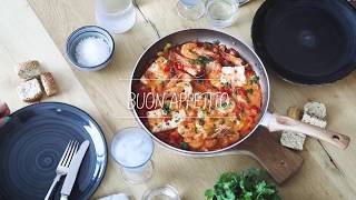 Spicy Prawns Saganaki with feta amp ouzo by Cucina Caruso [upl. by Vasya741]