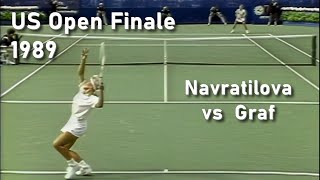 US Open Finale 1989 Steffi Graf  Martina Navratilova [upl. by Retep]