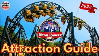 Alton Towers ATTRACTION GUIDE  All Rides amp Shows  UKs BEST Theme Park [upl. by Urbannai]