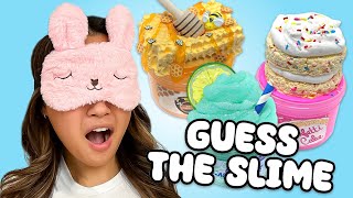 BLINDFOLDED Guess The Slime Challenge Compilation 👀 [upl. by Bonnette240]