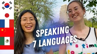 Polyglots speaking in 7 languages Multilingual conversation [upl. by Nats659]