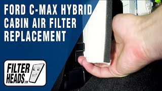 How to Replace Cabin Air Filter 2013 Ford CMax Hybrid  AQ1211 [upl. by Ylreveb]