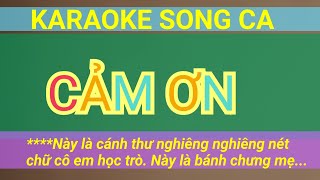 CẢM ƠN Karaoke Song Ca Tone Medium Tran Nam Organ [upl. by Christiane]