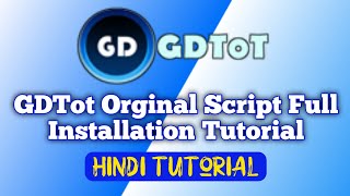 GDTot Orginal Script Full Installation Tutorial  Google Drive File Maneger Script  GDTot Script [upl. by Manuel]