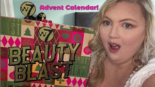 Unboxing W7 Beauty Blast Advent Calendar 2024 [upl. by Ayat]