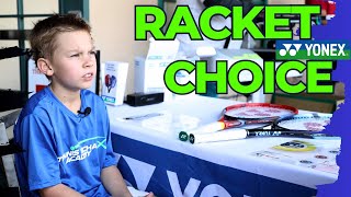 Full Tennis Racket for a Kid  Yonex Stringing Event Burbank California 2023 [upl. by Jemima]