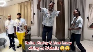 Naira Marley and Sam Larry party hard on club as they dance to Naira Marleys new song [upl. by Adlez]