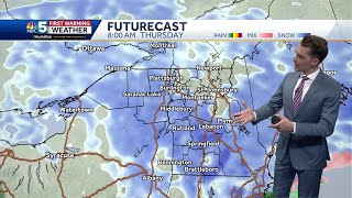 Video Wintry mix to snow Wednesday into Thursday 4124 [upl. by Yanrahc738]