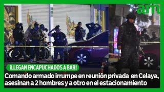 Encapuchados entran a Bar Life asesinan a 2 hombres y a otro en el estacionamiento [upl. by Elinore974]