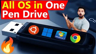 Create Multi OS Bootable Pen drive  Windows 10 Windows 11 and Linux all OS in One Pen drive [upl. by Taima614]