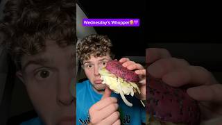 Eating Burger King’s NEW Purple Whopper For The Day [upl. by Legyn]