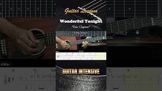 Wonderful Tonight  Eric Clapton  EASY Guitar Lessons TAB  Guitar Tutorial guitarlessons [upl. by Layod827]