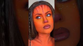 coloured pencils pick my Avatar makeup 🧡 [upl. by Bilat]