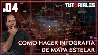 Como hacer INFOGRAFIA de Mapa estelar  ⚙️ [upl. by Noryb]