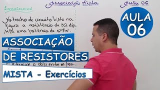 Associação mista de resistores exercícios resolvidos pt1 [upl. by Gavra]