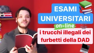 ESAMI UNIVERSITARI ONLINE i “furbetti” della DAD sostituzione è illegale così come copiare [upl. by Lilly]