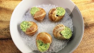 Escargots Snails In Garlic Butter  How To Cook Snails  All Time French Classics [upl. by Rowney964]