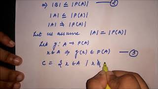 Cantors Theorem with proof in Hindi [upl. by Alabaster27]