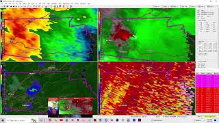 2nd Tornado in Huntsville AL 1130ish pm and Tornado in Murphy NC 5824 [upl. by Don]