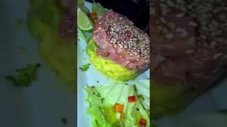 Tuna TarTare on Avocado at Toro Loco Restaurant Sosua [upl. by Togram]