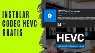 Cómo instalar la extensión HEVC GRATIS  Tutorial 2024 [upl. by Aonehc]