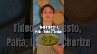 Fideos con Pesto Palta Limón y Chorizo recetas explore pasta comida peru food [upl. by Citron]