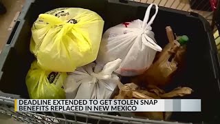 Deadline extended to get stolen SNAP benefits replaced in New Mexico [upl. by Galatia454]