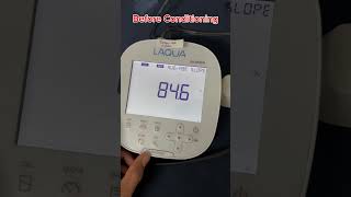 Conditioning pH2000S PH Meter HORIBA [upl. by Byler521]