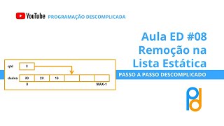 Estrutura de Dados em C  Aula 08  Remoção na Lista Estática [upl. by Rikahs459]