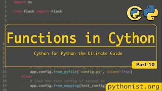 Functions in CythonP10Cython for Python  python tutorials [upl. by Vanessa705]