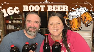 Alaska Cabin Life  filling the pantry with HOMEMADE ROOT BEER  FUN and CHEAP [upl. by Oinotnaocram]