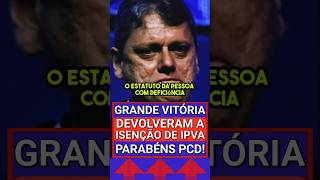 💥PARABÉNS PCD GANHAMOS MAIS UMA ISENÇÃO DE IPVA PCD ipvapcd ipva2024 ipva ipva2023 ipva2022 [upl. by Chavey635]