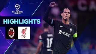 Milan  Liverpool 13 Highlights UEFA Champions League 202425 [upl. by Leesa283]