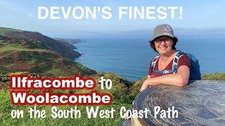 Best hikes in DEVON  ILFRACOMBE to WOOLACOMBE  SW Coast Path National Trail [upl. by Uon459]