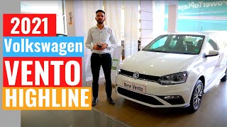 2021 Volkswagen Vento Highline variant Review  New Volkswagen Vento facelift  VW vento  CarQuest [upl. by Sug144]