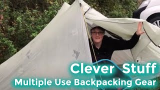 CLEVER BACKPACKING GEAR THAT HAS MULTIPLE PURPOSE USES [upl. by Wager]