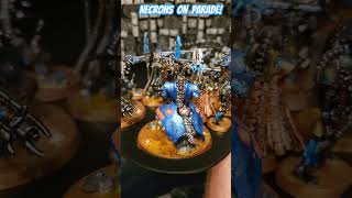 Necrons on Parade necron paintingminiatures parade display 40k warhammer40k epic [upl. by Lenes]