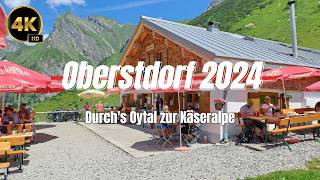 Oberstdorf 2024  Durchs Oytal zur Käseralpe  4K HD [upl. by Nilyac]