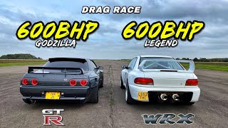 WHEN LEGENDS CLASH NISSAN R32 GTR v SUBARU IMPREZA [upl. by Nimocks]