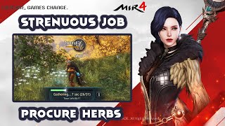 MIR4 STRENUOUS JOB  PROCURE HERBS  GINKGO VALLEY REQUEST [upl. by Nirok]