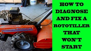 Fix a Rototiller That Wont Start [upl. by Neelyak]