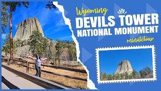 Devils Tower National Monument  Wyoming  MinuteTour [upl. by Enylorac]