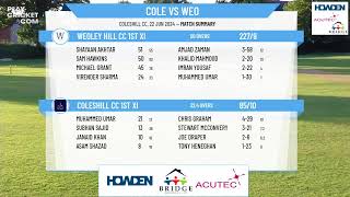 Coleshill CC 1st XI v Weoley Hill CC 1st XI [upl. by Colfin]