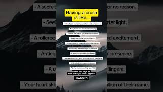 Having a crush Is like fyp motivation manipulation psychology psychologyfacts shorts [upl. by Cirenoj]