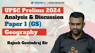 UPSC Prelims 2024  Analysis amp Discussion  Geography [upl. by Mw]