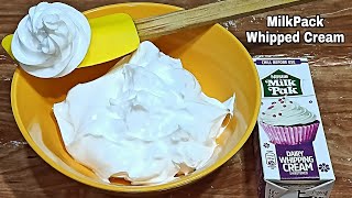 How To Whipped Milkpak Whipping CreamNestle Milkpak Whipping Cream TutorialWhipped CreamRoshni Co [upl. by Hesky]