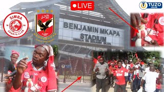 🔴LIVEMuda Huu Uwanja Wa MKAPA SIMBA VS AL AHLY  Vibe La Mashabiki Wamefurika Kutoka MIKOANI [upl. by Diba]