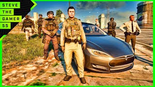 GTA 5 Mod Gang Unit Friday Patrol Tesla GTA 5 Lspdfr Mod 4K [upl. by Airotahs]